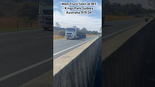 Man Truck seen at M7 Kings Park Sydney Australia 9924 shorts trucks sydney australia [upl. by Malamud881]