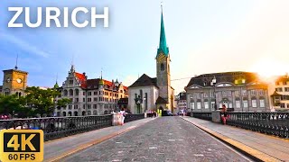 Driving Tour 4K Zurich Switzerland 2024 🇨🇭  City Travel amp Sightseeing Tour [upl. by Rehtaeh968]