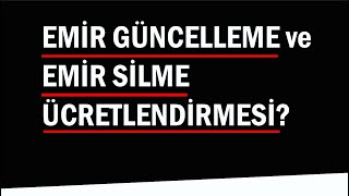 8 EMİR GÜNCELLEME VE EMİR SİLME ÜCRETLENDİRMESİ  BORSA [upl. by Htebaile446]