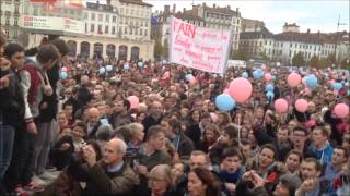 La marche solidaire du 17 novembre 2012 à Lyon contre le mariage homosexuel [upl. by Adnarym427]