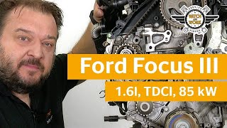 Watch and Workvideo Byte av kamrem Ford Focus III 16 l TDCi 85 kW [upl. by Akino775]