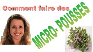 COMMENT FAIRE DES MICROPOUSSES  Éco trucs [upl. by Ylremik904]