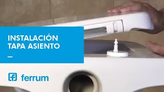 Como instalar una tapa y asiento para inodoro Línea Bari de colgar  Ferrum SA [upl. by Coltin351]