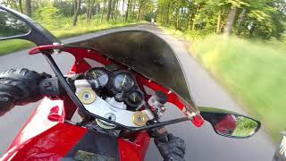 Cagiva Mito 125 Onboard racing D FULL ACCELERATION AND POWER 2T [upl. by Pompea]