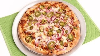 BBQ Chicken Pizza Recipe  Laura Vitale  Laura in the Kitchen Episode 743 [upl. by Weitman]