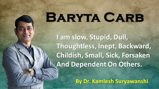 Baryta carb  by Dr Kamlesh Suryawanshi  HHF [upl. by Waylon806]