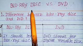 Blu ray disc vs DVDDVD vs Blu raydifference between Blu ray disc and DVDBlu ray discDVDmemory [upl. by Langbehn]