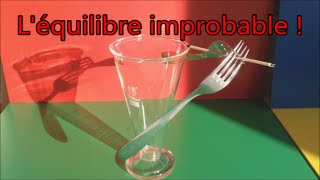 Expérience scientifique simple  Fourchettes en équilibre improbable [upl. by Dranyar]