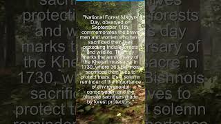 National Forest Martyrs Day 2024  Importence of September importenceofdays datethatmatters [upl. by Asilec]