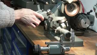 Deckel SO custom flute grinding attachment [upl. by Akenna]