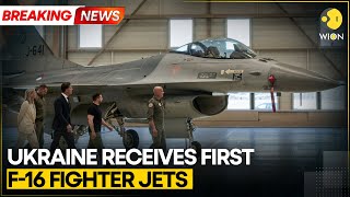 BREAKING Ukraine receives first F16 fighter jets to bolster defenses against Russia  WION News [upl. by Nolasba]