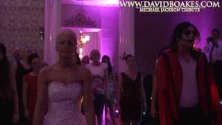 MUST WATCH Surprise Thriller Dance at wedding with David Boakes Michael Jackson Impersonator [upl. by Waller]