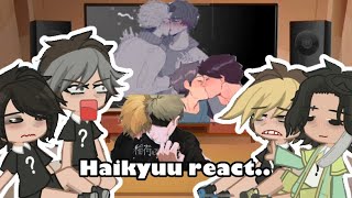 Haikyuu React to SakuAtsu OsaSuna Miya Twins Angst🖤 [upl. by Nylaf]