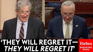 MUST WATCH John Kennedy Issues Blunt Warning To Schumer Democrats Over Mayorkas Impeachment [upl. by Goren900]