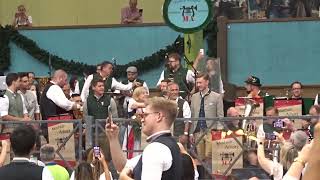 188 Münchner Oktoberfest 1 Eröffnung im Zelt [upl. by Etnoled]