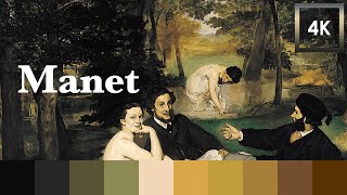 Color Palette  Edouard Manet [upl. by Fairman]