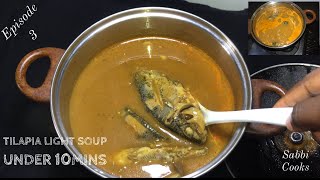 🇬🇭TILAPIA SOUP cookwithme tilapiafishrecipe cooking lightsoup food asmr asmrfood asmrvideo [upl. by Lemmor]