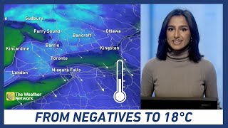 Ontario’s Temperature Rollercoaster From Negatives to High Teens [upl. by Aytida]