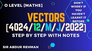 Vectors solution of Q25402412MJ2022 [upl. by Church]