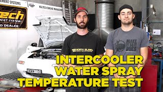 Intercooler Water Spray  Temperature Tested on Dyno [upl. by Ailasor]