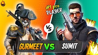 Gurmeet VS Sumit  How To Win 1v1 Custom In Free Fire With Pro Player😱  Rai Fire Indian [upl. by Tremann]