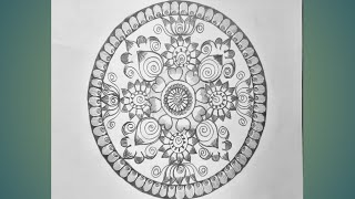 margazhi maatha kolam rangoli kolam pookolam new year special kolamflower design STB art vlogs [upl. by Aneerb379]