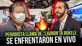 Periodista llama de quotLADRONquot a Nayib Bukele y así lo destroza en VIVO😱 [upl. by Bocaj966]