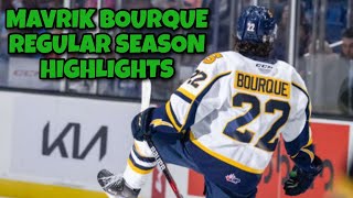 Mavrik Bourque 22 202122 Regular Season Highlights [upl. by Erolyat543]