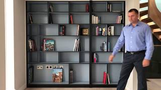 Secret Door Bookcase Hidden Bookcase Door by Solid Carpentry [upl. by Tiduj91]