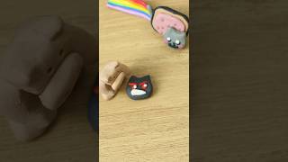 🌈Nyan Cat makes friends with clay 🐷I made Tac Nayn [upl. by Herra]