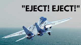 F14 Tomcat Ejection The Story Behind the 1981 USS Constellations Failed Arresting Gear Cable [upl. by Dione]