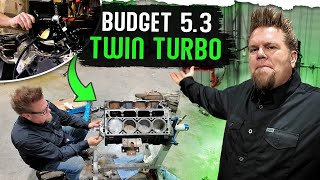 Budget 53 Rebuild Twin Turbo LS Engine Rebuild [upl. by Crescen]