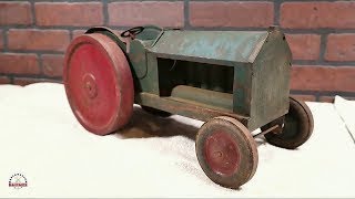 Restoring An Old 1920s Dayton Schieble Pressed Steel Toy Tractor [upl. by Aihsenak]