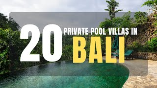 20 Private Pool Villas in Bali 2022 with Prices  Best Private Pool villas in Bali for Honeymoon [upl. by Enelyw]