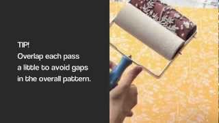 Decorette Patterned Paint Rollers  How To Use Standard Applicator [upl. by Shelli]