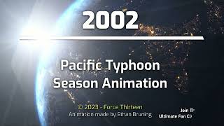 2002 Pacific Typhoon Season Animation V2 [upl. by Eiramrebma]