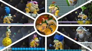 New Super Mario Bros Wii  All Bosses [upl. by Auhesoj613]