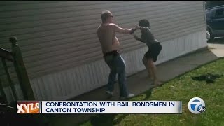 Confrontation with bail bondsmen in Canton Township [upl. by Etnoid]