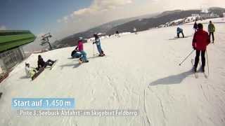 Skigebiet FeldbergSchwarzwald SeebuckAbfahrt [upl. by Sidwohl87]