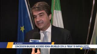 Concessioni balneari accordo RomaBruxelles con la “regia” di Raffaele Fitto [upl. by Franni]