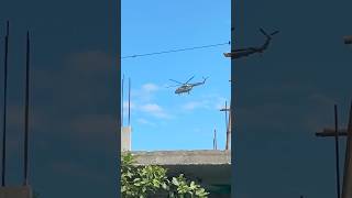 Helicopter 🚁 passing through our house helicopter shorts shortvideo [upl. by Schenck]