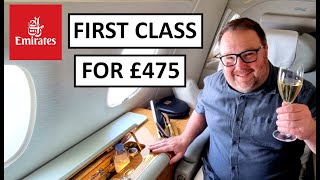 Emirates First Class for £475  No Points No Tricks Ill Show You How [upl. by Gere]