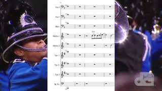 Bluecoats quotCreepquot  SHEET MUSIC [upl. by Enaerb]