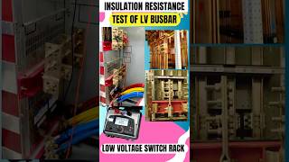 Insulation Resistance Test of LV Busbar shorts youtubeshorts [upl. by Inatirb]