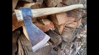 Shaving Sharp Axe With the Rinaldi Tomahawk [upl. by Nahgeem]