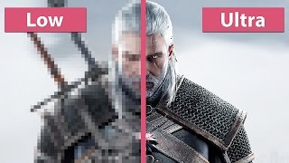 The Witcher 3 Wild Hunt – PC Low vs Ultra Graphics Comparison Pre DayOne Patch 60fpsFullHD [upl. by Eelsnia]