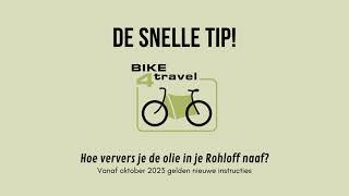 Hoe ververs je de olie in je Rohloff naaf [upl. by Sile]