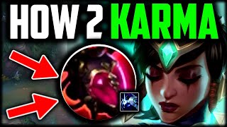 KARMA IS BUSTED NOW How to Karma amp CARRY Best BuildRunes  Karma Guide Season 14 [upl. by Dowzall]