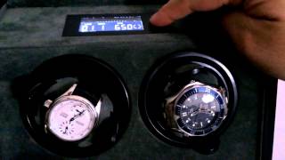 Heiden vantage double watch winder overview LCD [upl. by Reprah]