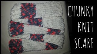 Classic Scarf  Easy Knit Pattern  Scarf Tutorial [upl. by Khalin]